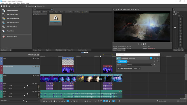 VEGAS Movie Studio 17 Platinum Steam Edition gameplay screenshot