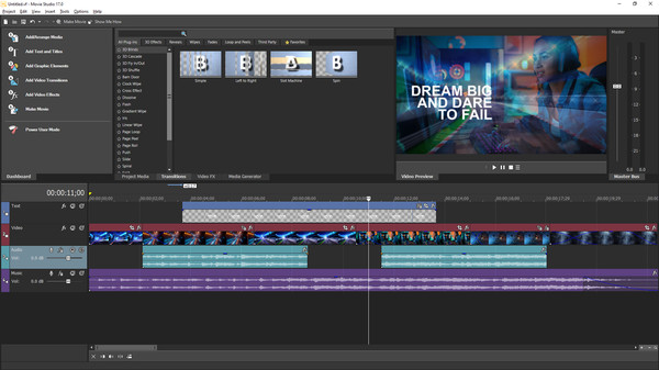 VEGAS Movie Studio 17 Steam Edition gameplay screenshot