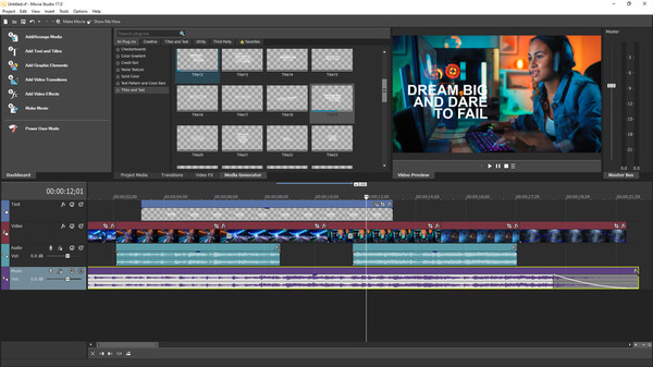 VEGAS Movie Studio 17 Steam Edition gameplay screenshot