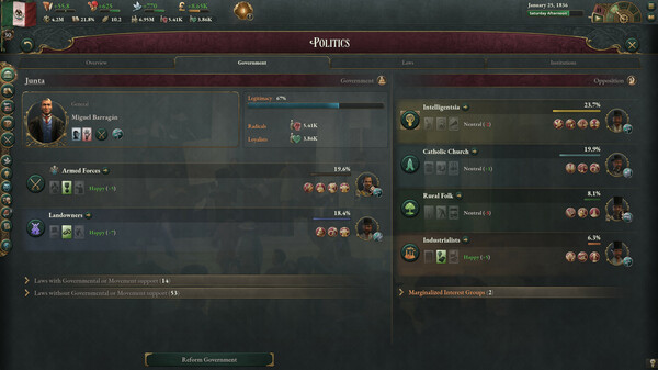 Victoria 3 gameplay screenshot