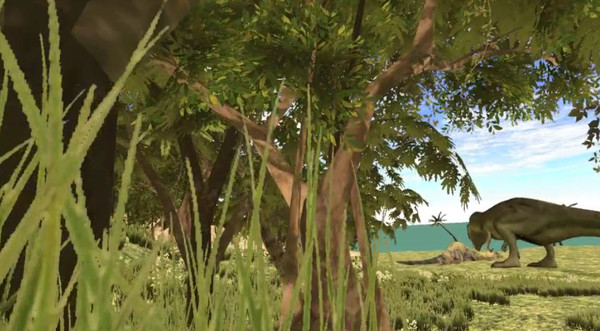 VR Jurassic Escape gameplay screenshot