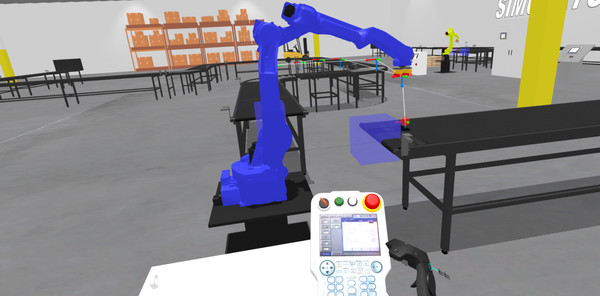 VR Robotics Simulator gameplay screenshot