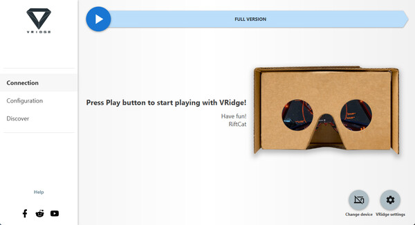 VRidge gameplay screenshot