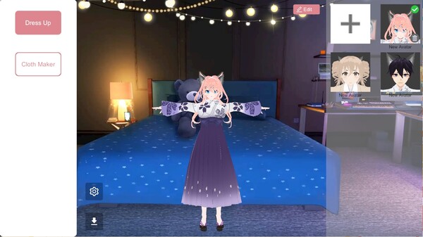 VRoid Clothing Maker gameplay screenshot