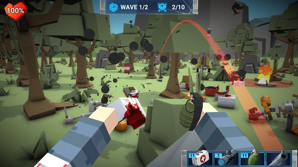 Walking Zombie: Shooter gameplay screenshot
