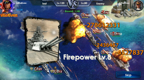 War Of Warship gameplay screenshot