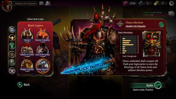 Warhammer 40,000: Warpforge gameplay screenshot