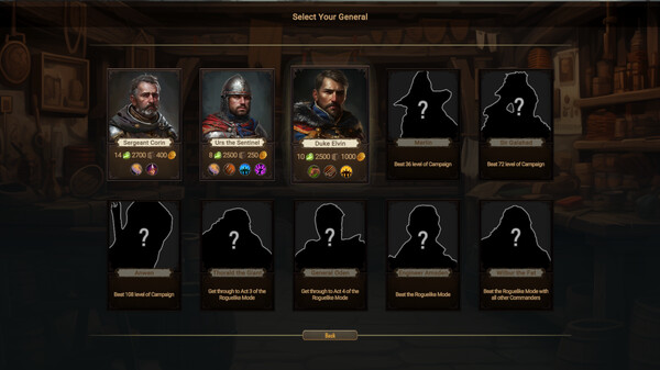 Warlords Battle Simulator gameplay screenshot