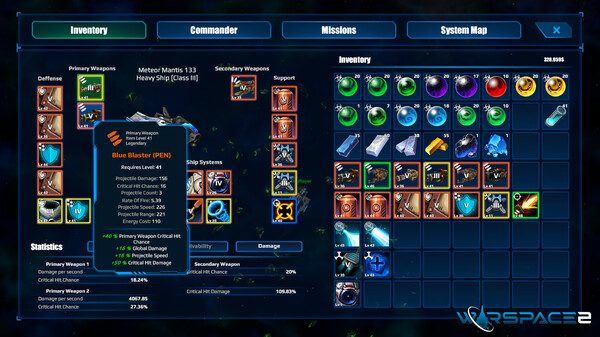 Warspace 2 gameplay screenshot