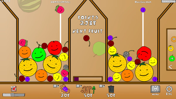 Watermelon Game gameplay screenshot