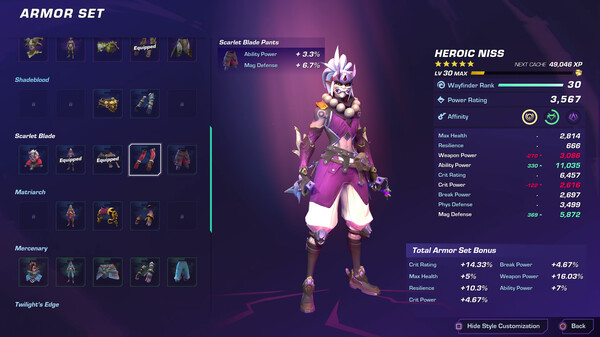 Wayfinder gameplay screenshot