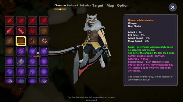 Weird RPG gameplay screenshot