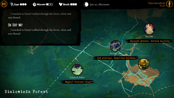 Werewolf: The Apocalypse — Heart of the Forest gameplay screenshot