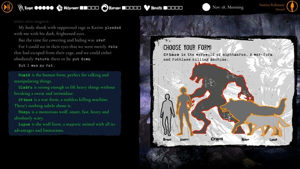 Werewolf: The Apocalypse — Purgatory gameplay screenshot