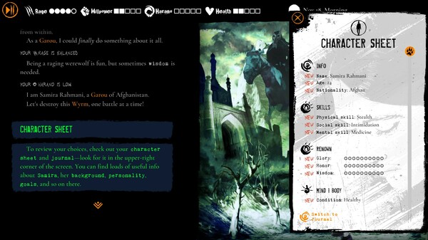 Werewolf: The Apocalypse — Purgatory gameplay screenshot
