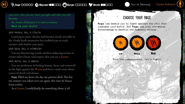 Werewolf: The Apocalypse — Purgatory gameplay screenshot