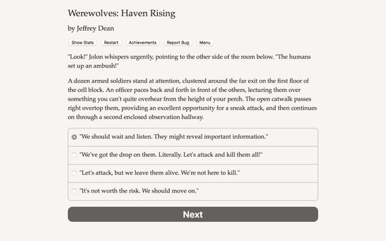 Werewolves: Haven Rising gameplay screenshot