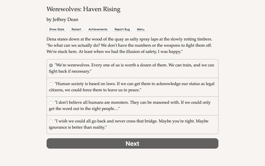 Werewolves: Haven Rising gameplay screenshot