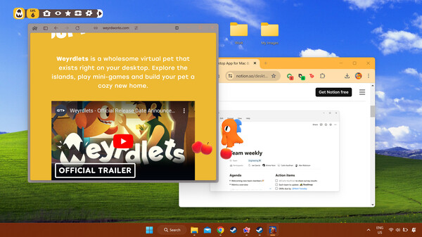 Weyrdlets : Idle Desktop Pets gameplay screenshot