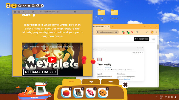 Weyrdlets : Idle Desktop Pets gameplay screenshot