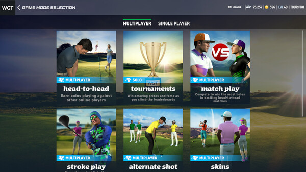 WGT Golf gameplay screenshot