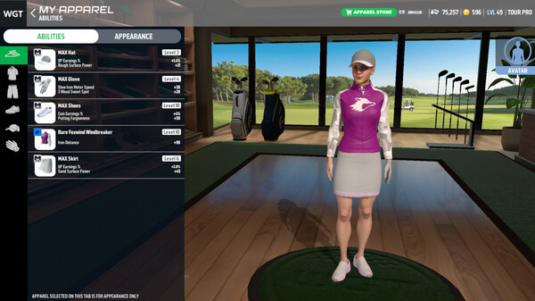 WGT Golf gameplay screenshot