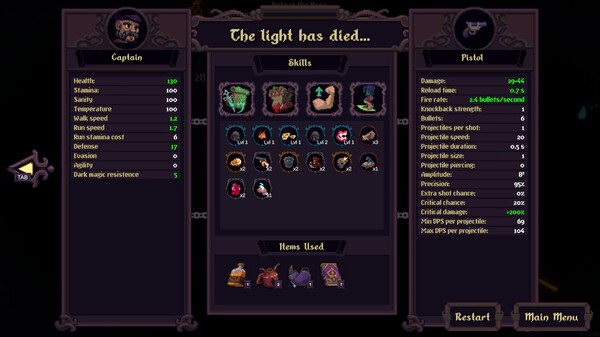 When the Light Dies gameplay screenshot