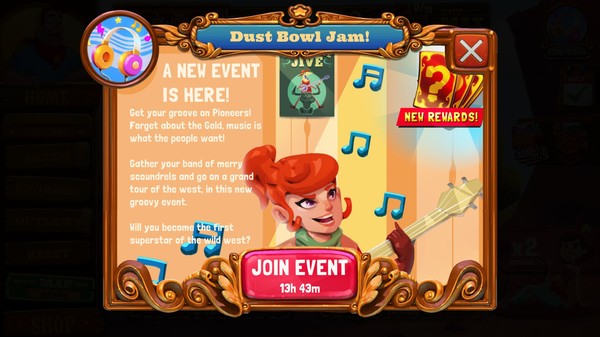 Wild West Saga: Idle Tycoon Clicker gameplay screenshot