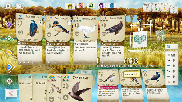 Wingspan gameplay screenshot