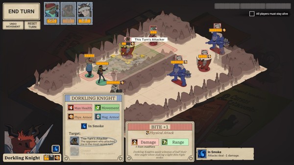 Wintermoor Tactics Club gameplay screenshot