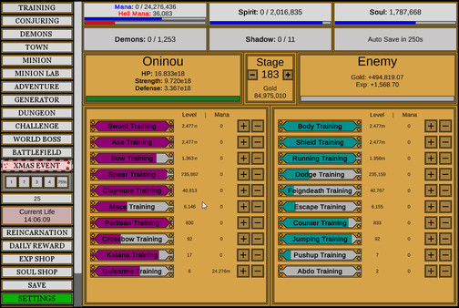 Wizard And Minion Idle gameplay screenshot