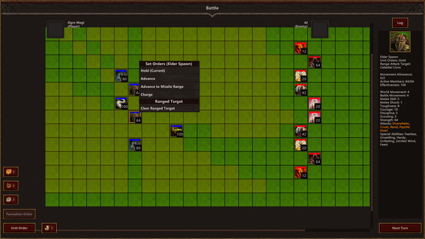 Wizards and Warlords gameplay screenshot