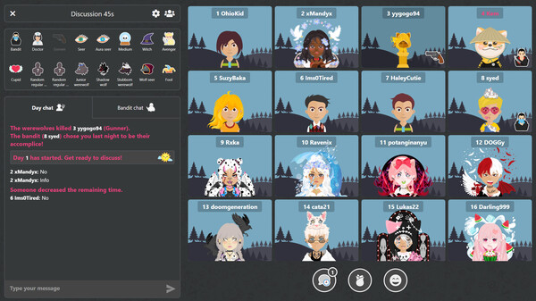 Wolvesville gameplay screenshot
