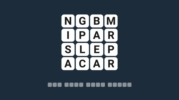 Wordle 5 gameplay screenshot