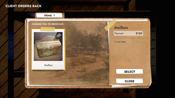 Workshop Simulator gameplay screenshot