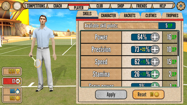 World of Tennis: Roaring ’20s gameplay screenshot