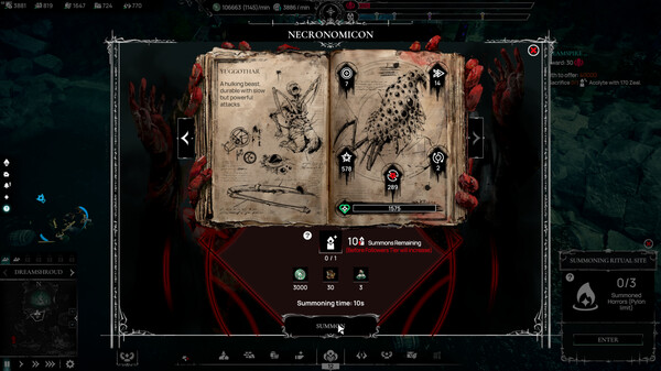 Worshippers of Cthulhu gameplay screenshot