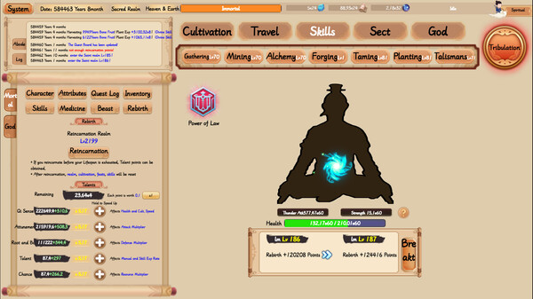 xiuzhen idle gameplay screenshot