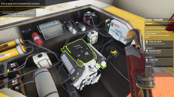 Yacht Mechanic Simulator gameplay screenshot