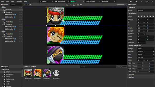 Yami RPG Editor gameplay screenshot
