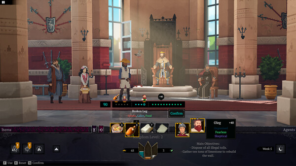 Yes, Your Grace 2: Snowfall gameplay screenshot