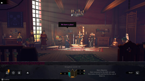 Yes, Your Grace 2: Snowfall gameplay screenshot