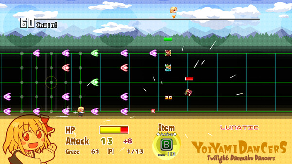 Yoiyami Dancers: Twilight Danmaku Dancers gameplay screenshot