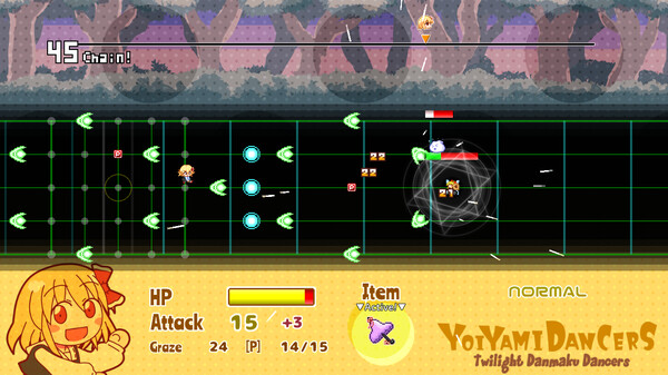 Yoiyami Dancers: Twilight Danmaku Dancers gameplay screenshot
