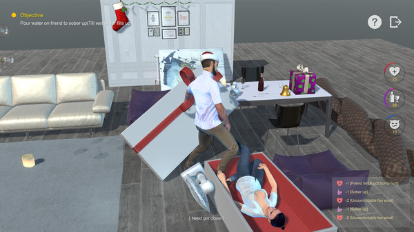 You have a drunk friend gameplay screenshot