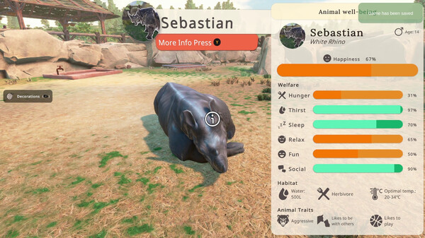 Zoo Simulator: Prologue gameplay screenshot