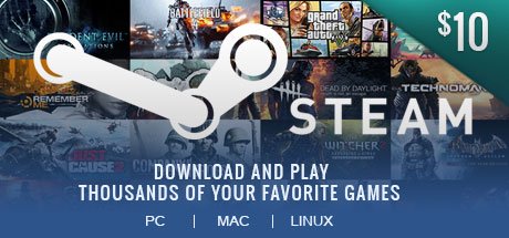 Steam Wallet 10 USD GLOBAL cover