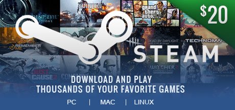 Steam Wallet 20 USD GLOBAL cover
