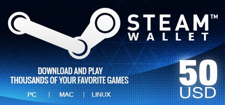 Steam Wallet 50 USD GLOBAL cover